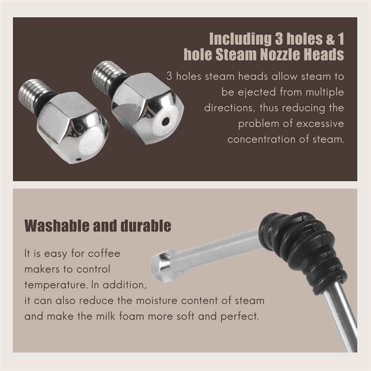 Steam Wand Tip - XFDZ Steam Wand for Delonghi EC680/EC685,