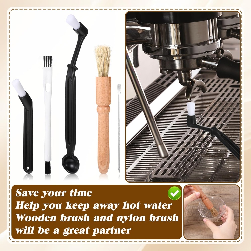 5 Pcs Coffee Grinder Cleaning  - Group Head Brush avaliação e preço