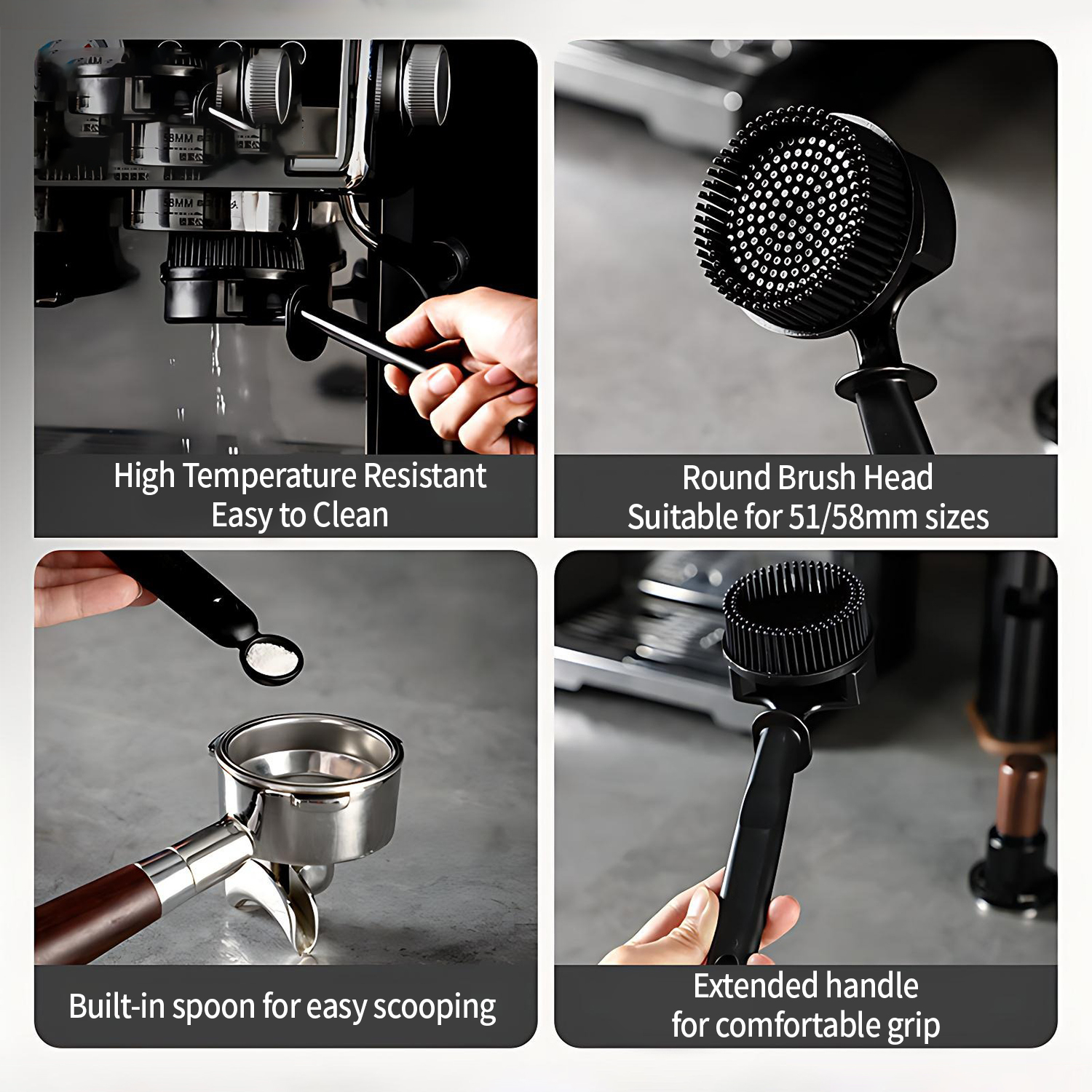 OANKR 51/58mm Detachable Clean - Group Head Brush avaliação e preço