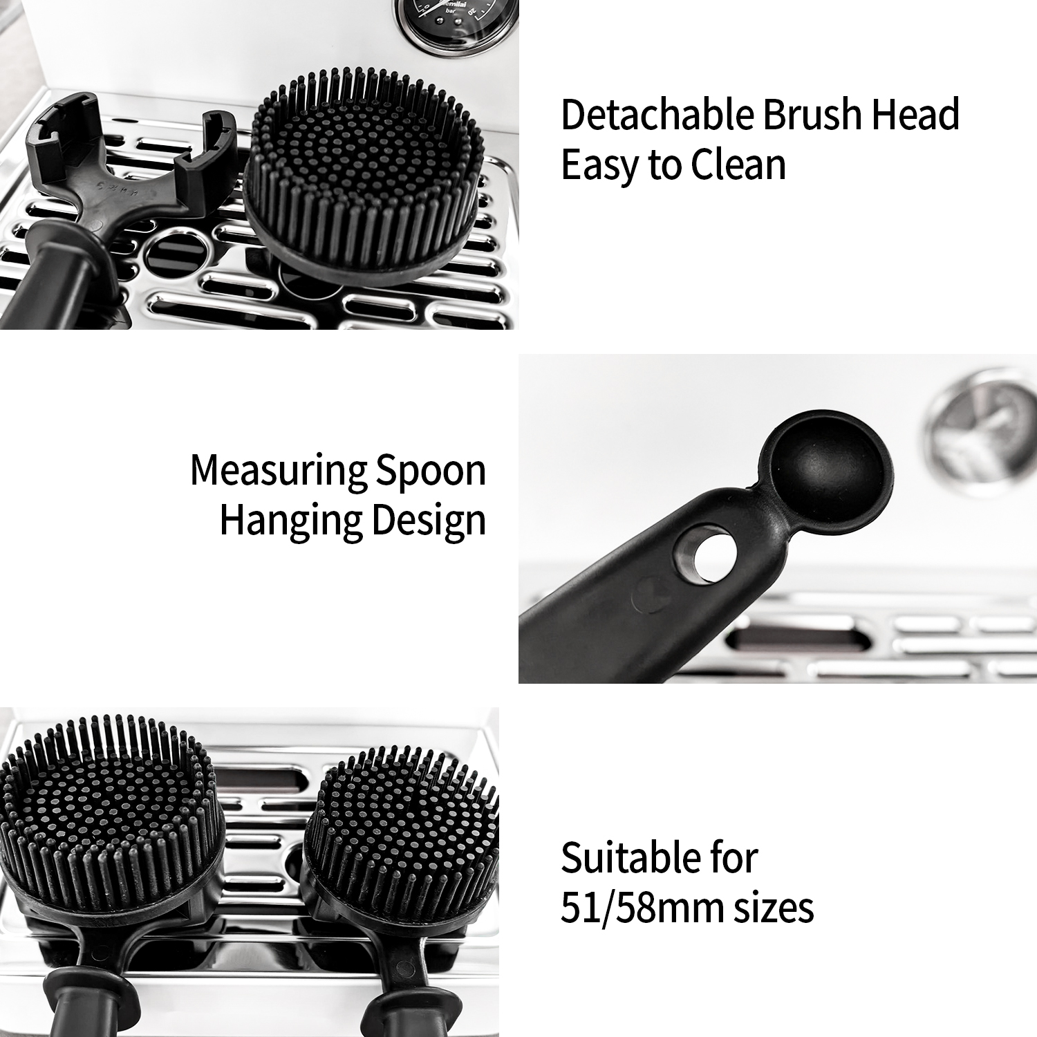 OANKR 51/58mm Detachable Clean - Group Head Brush avaliação e preço