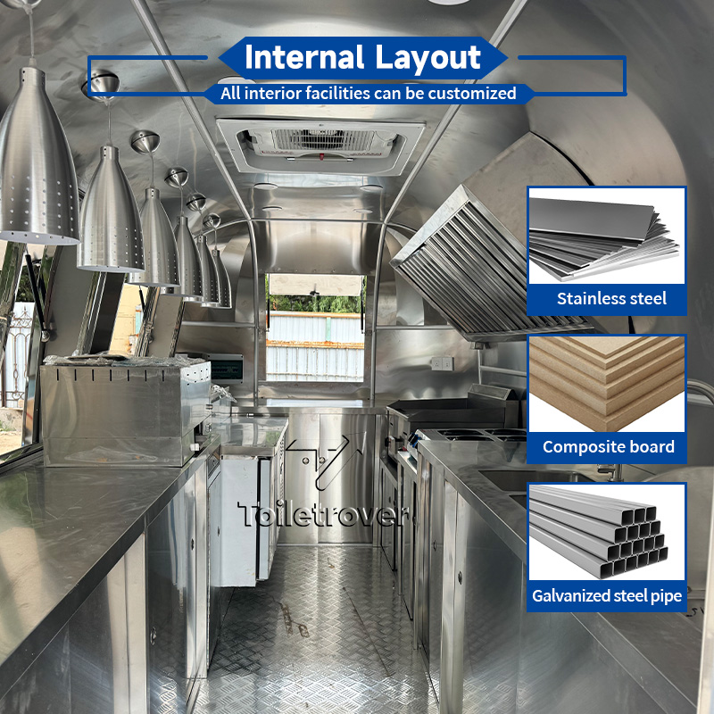 Stainless Steel Food Trailer F - Coffee Equipment In China avaliação e preço